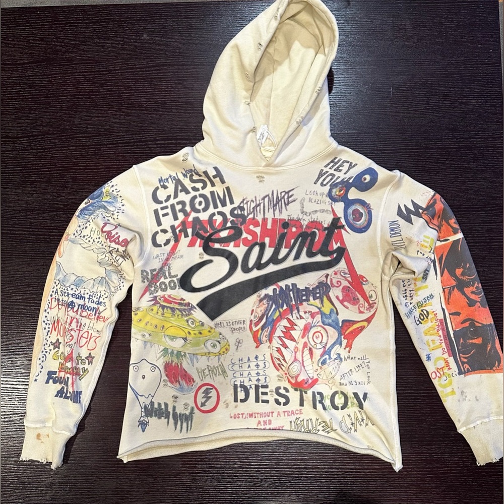Men’s SAINT graphic designer hoodie 🔥